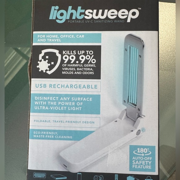 LIGHTSWEEP Portable UV-C Sanitizing Wand-zoom in for all the details! Chargeable - Picture 5 of 7